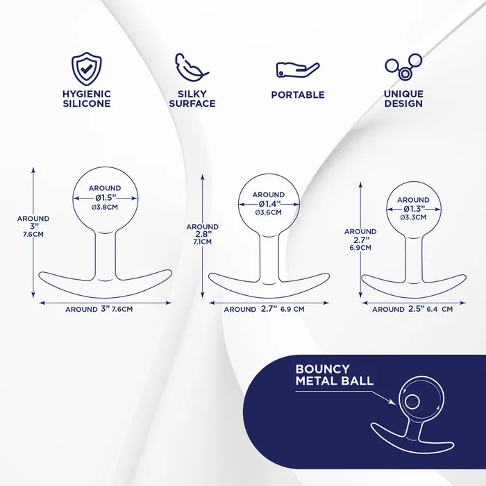 Male Sex Toys Excellent Power Under Night Tumbler Weighted Ball Anal Kit Excellent Power