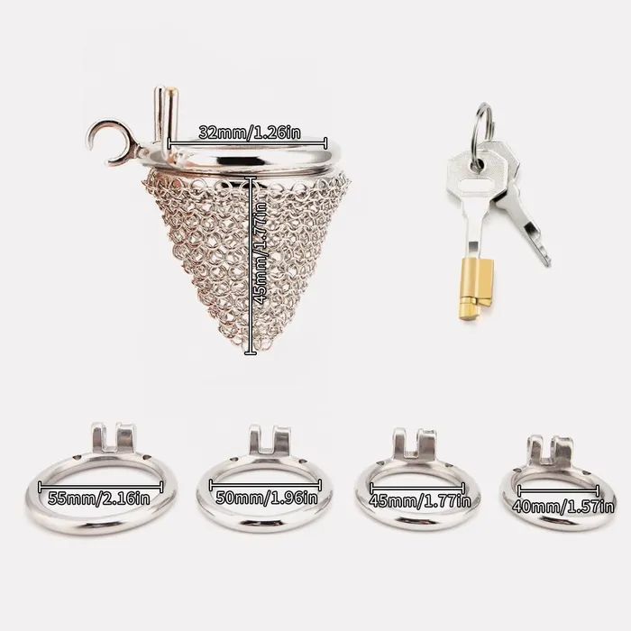 Male Sex Toys Oxyshop CH50 Lancelot Chastity Cage Mesh Cock Cage