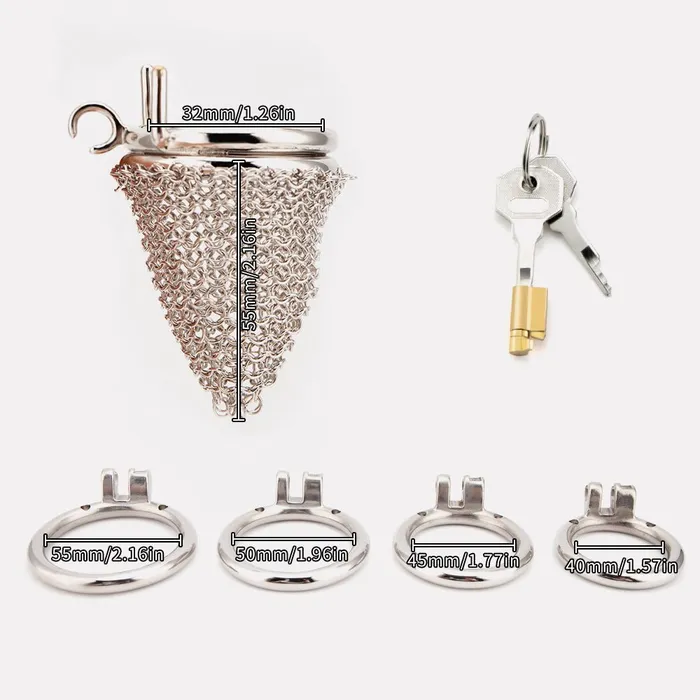 Male Sex Toys Oxyshop CH50 Lancelot Chastity Cage Mesh Cock Cage