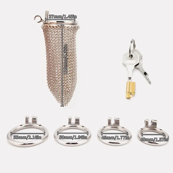 Male Sex Toys Oxyshop CH50 Lancelot Chastity Cage Mesh Cock Cage