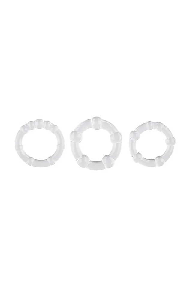 Male Sex Toys Selopa Selopa Erection Rings Cock Ring Set Clear