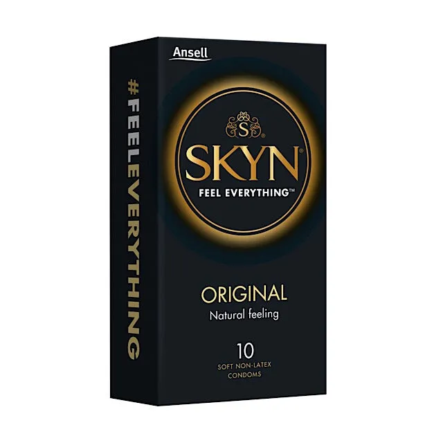 Male Sex Toys Skyn Non Latex 53mm Original Condoms 10 Pack Ansell