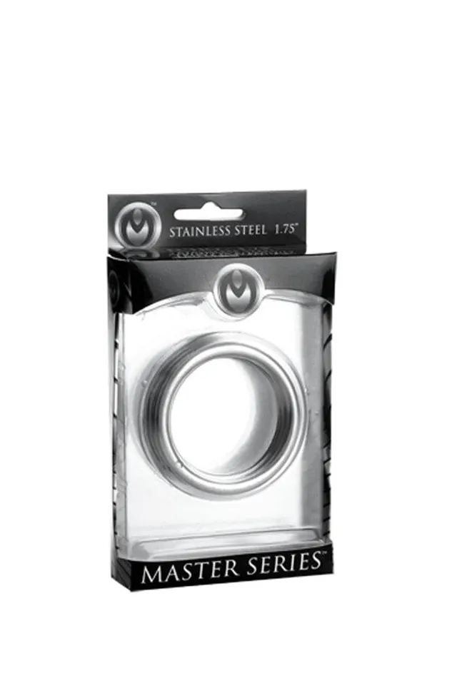 Male Sex Toys XR Brands XR Brands Master Series Echo Stainless Steel Triple Cock Ring Silver