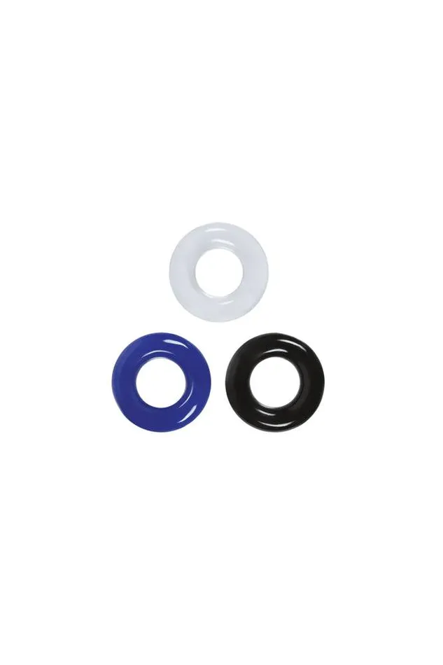 NS Novelties Anal NS Novelties Renegade Stamina Cock Rings 3pk