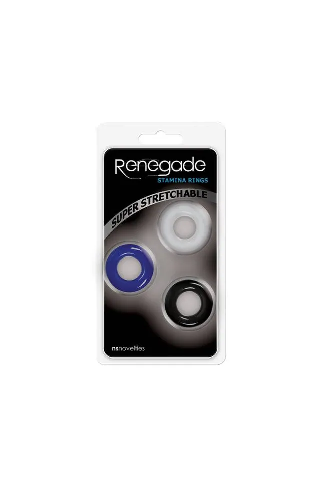 NS Novelties Anal NS Novelties Renegade Stamina Cock Rings 3pk