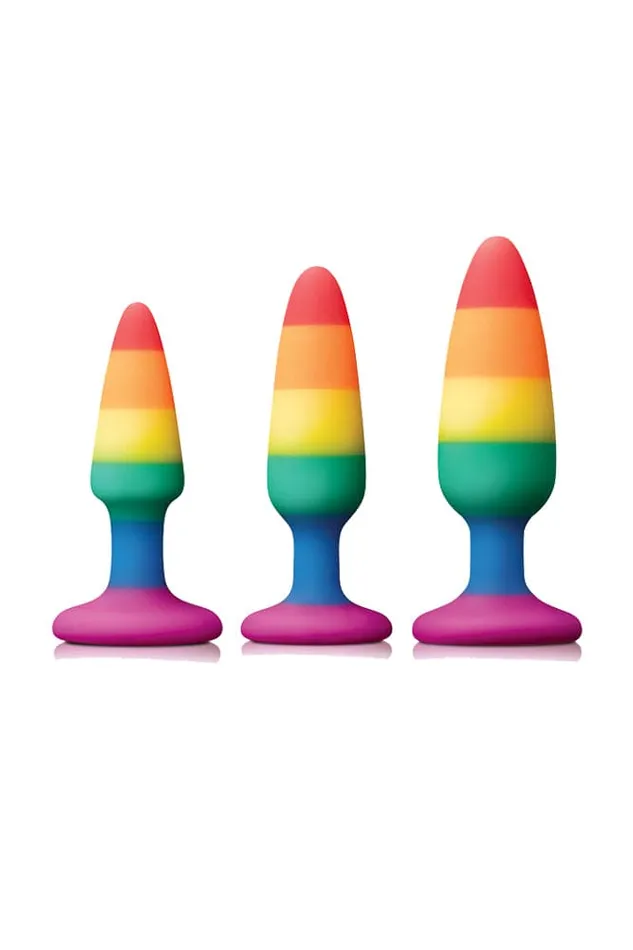 NS Novelties NS Novelties Colours Pride Edition Pleasure Butt Plug Assorted Sizes Anal NS Novelties NS Novelties Colours Pride Edition Pleasure Butt Plug Assorted Sizes Anal