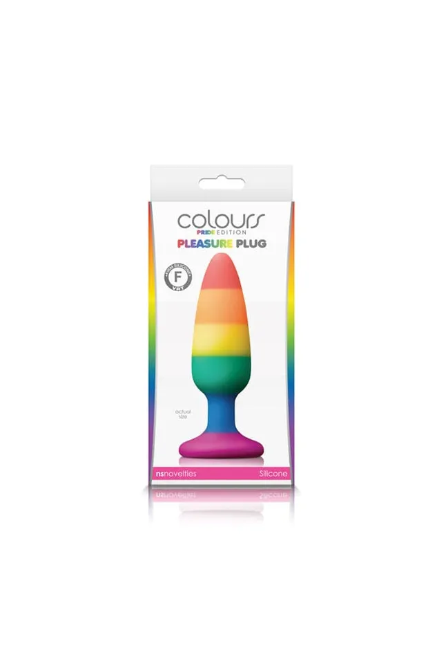 NS Novelties NS Novelties Colours Pride Edition Pleasure Butt Plug Assorted Sizes Anal