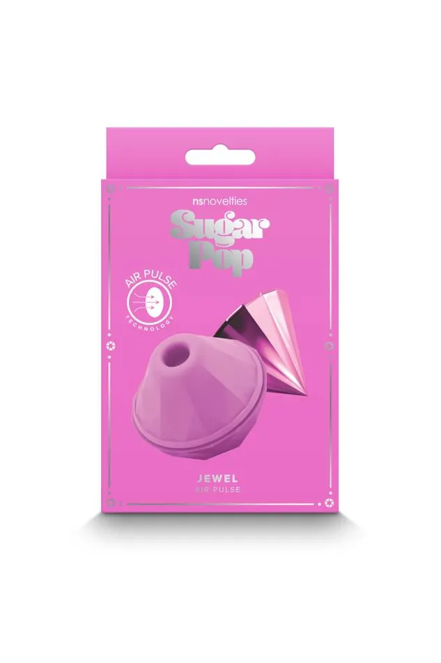 NS Novelties Sugar Pop Jewel Air Pulse Clitoral Stimulator Pink NS Novelties Vibrators