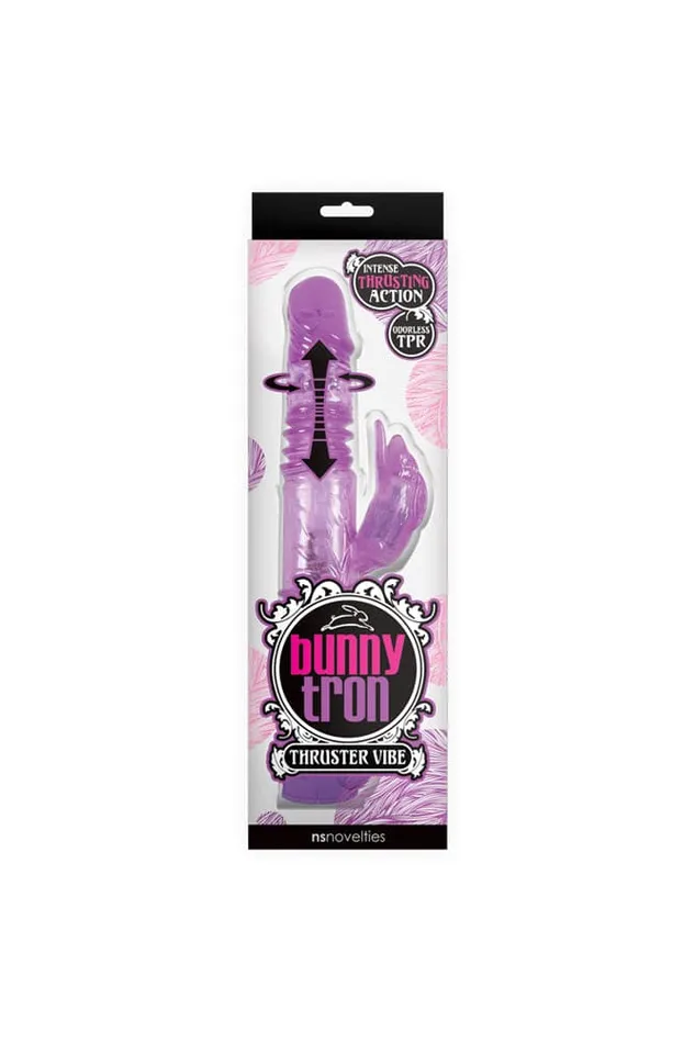 NS Novelties Vibrators NS Novelties BunnyTron Thruster Vibrator Purple