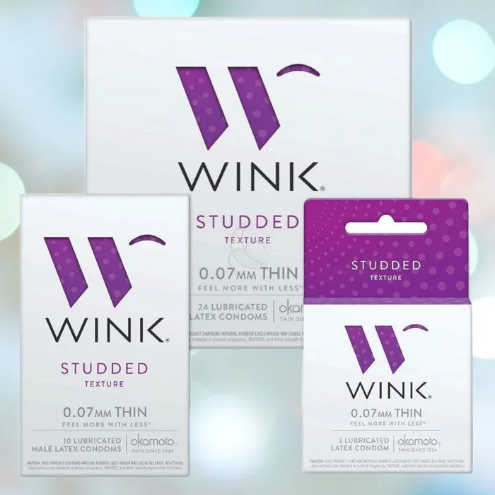 Okamoto Vibrators Okamoto Wink Studded Condoms