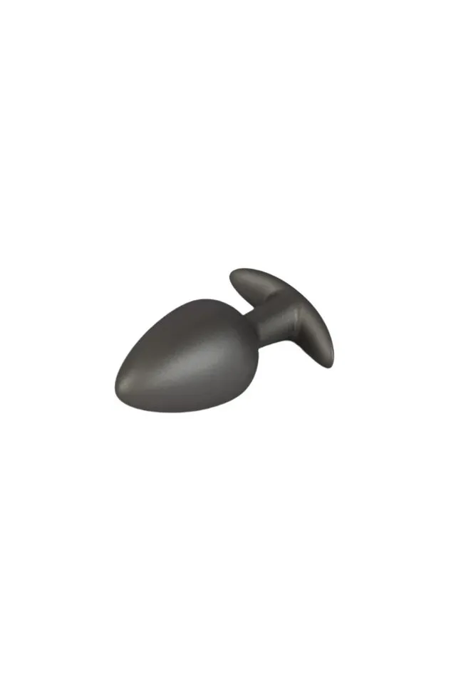 Ouch by Shots Toys Smooth Silicone Anal Plug Large Gunmetal Shots Toys Male Sex Toys