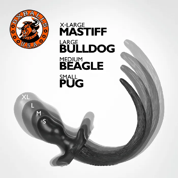 OXBALLS Anal Oxballs Puppy Tail Butt Plug Pug