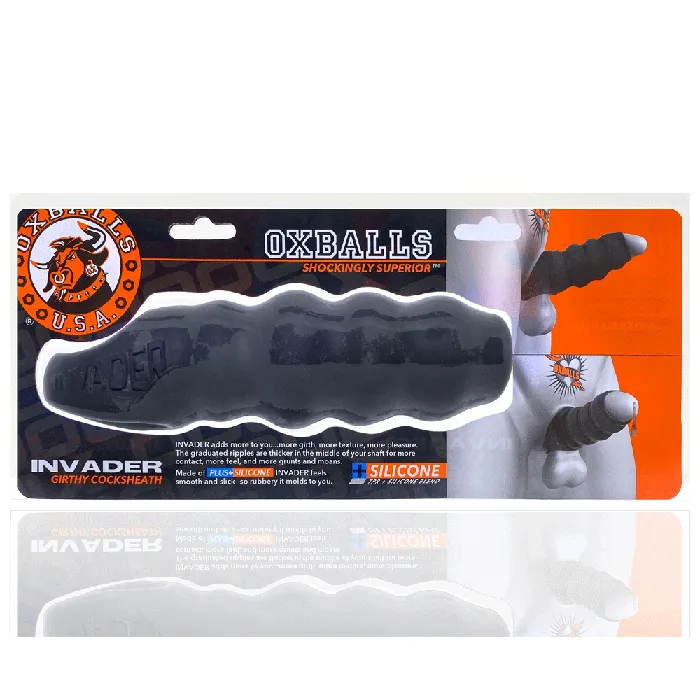 Oxballs Invader Cock Sheath Black Ice OXBALLS Dildos