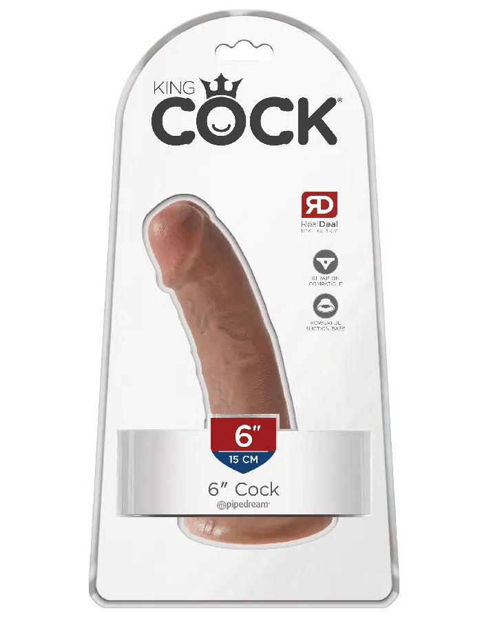 Pipedream Dildos Pipedream King Cock Ultra Realistic Dildo 6 inch Tan