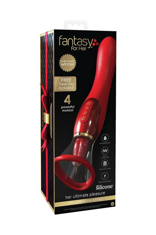 Pipedream Female Sex Toys Pipedream 24k Gold Luxury Edition Ultimate Pleasure Double Ended Vibrator