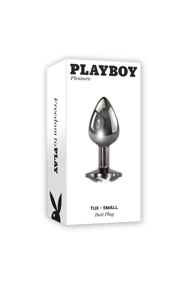 Playboy Tux Metal Butt Plug Assorted Sizes Evolved Anal