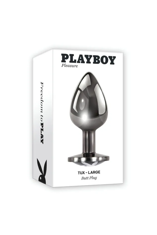 Playboy Tux Metal Butt Plug Assorted Sizes Evolved Anal