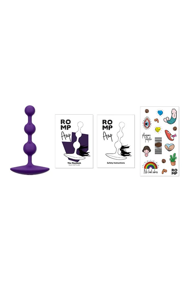 Romp Amp Anal Beads Purple Romp Anal