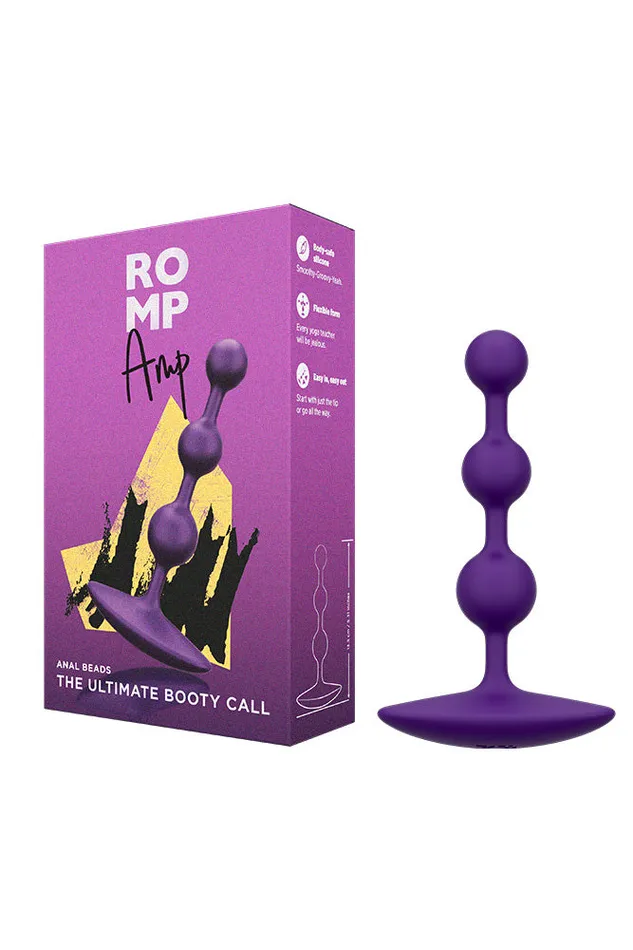 Romp Amp Anal Beads Purple Romp Anal