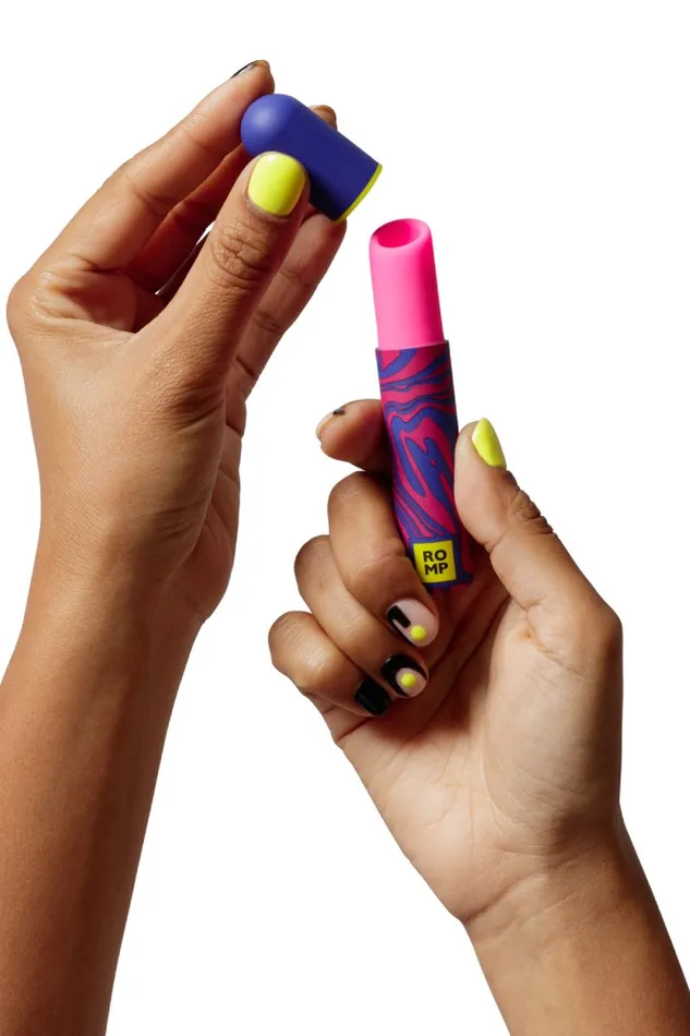 Romp Lipstick Air Pulse Clitoral Stimulator Pink Romp Vibrators