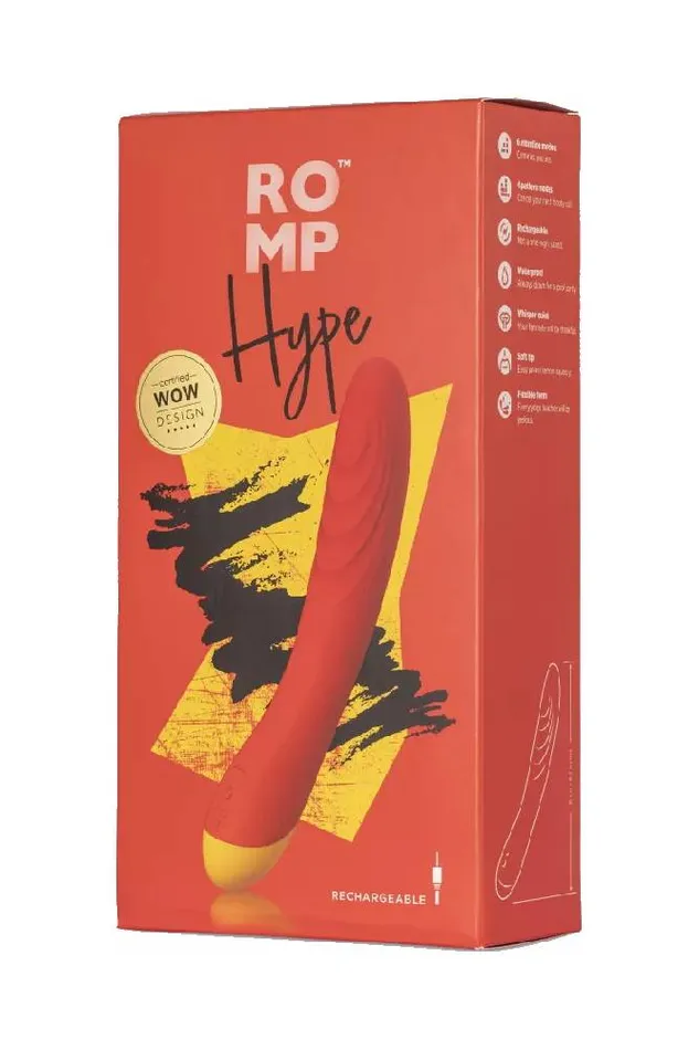Romp Vibrators Romp Hype GSpot Vibrator Red