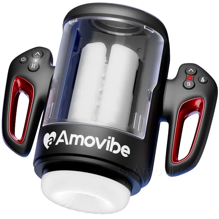 Rubbing Masturbator with Vibration Warming Function Phone Mount Amovibe EU Male Sex Toys Rubbing Masturbator with Vibration Warming Function Phone Mount Amovibe EU Male Sex Toys