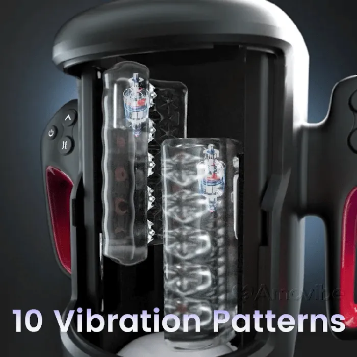 Rubbing Masturbator with Vibration Warming Function Phone Mount Amovibe EU Male Sex Toys Rubbing Masturbator with Vibration Warming Function Phone Mount Amovibe EU Male Sex Toys