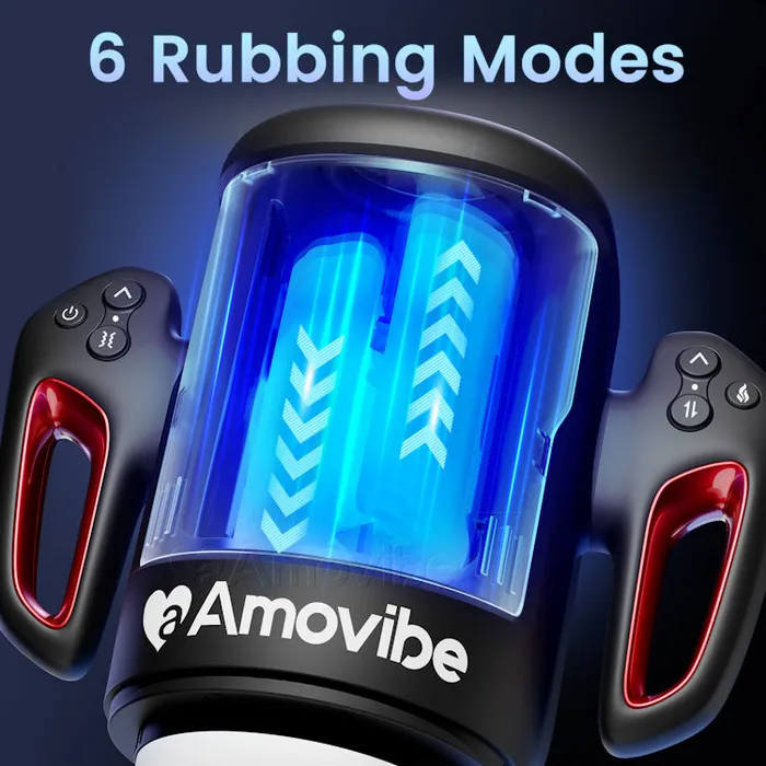 Rubbing Masturbator with Vibration Warming Function Phone Mount Amovibe EU Male Sex Toys Rubbing Masturbator with Vibration Warming Function Phone Mount Amovibe EU Male Sex Toys