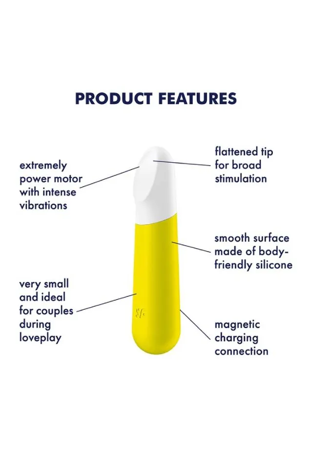 Satisfyer Female Sex Toys Satisfyer Ultra Power Bullet 4 Vibrator Yellow