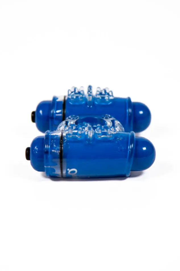 Screaming O Couples Screaming O Double Wammy 4B Dual Vibrating Cock Ring Blueberry