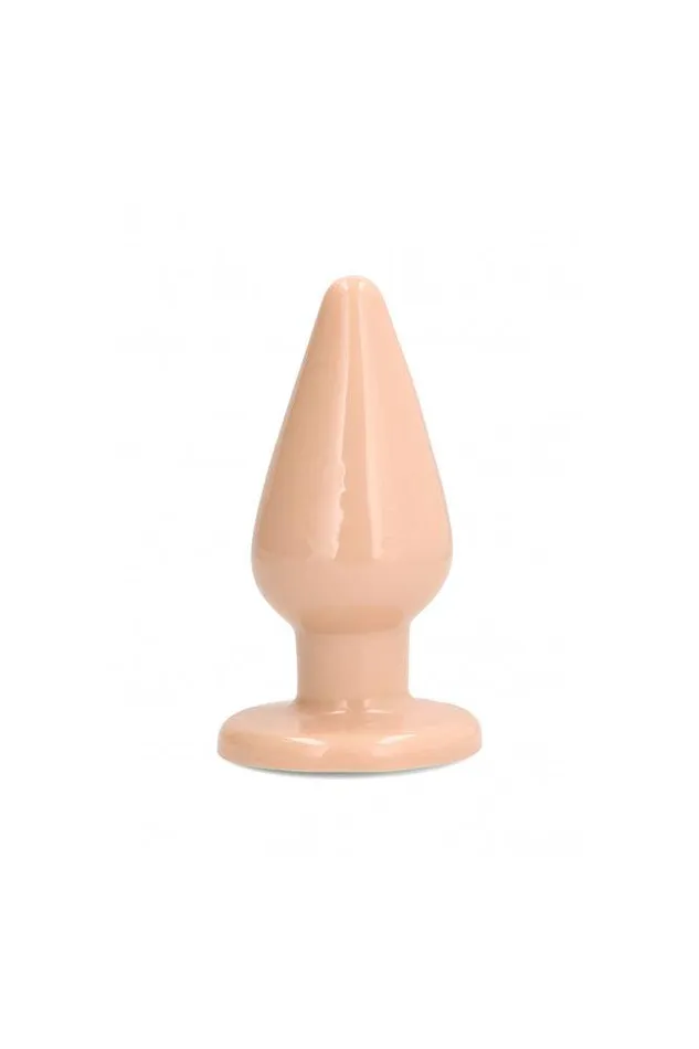 Shots Toys Anal SLT by Shots Toys Self Lubricating Butt Plug 5 inch Beige