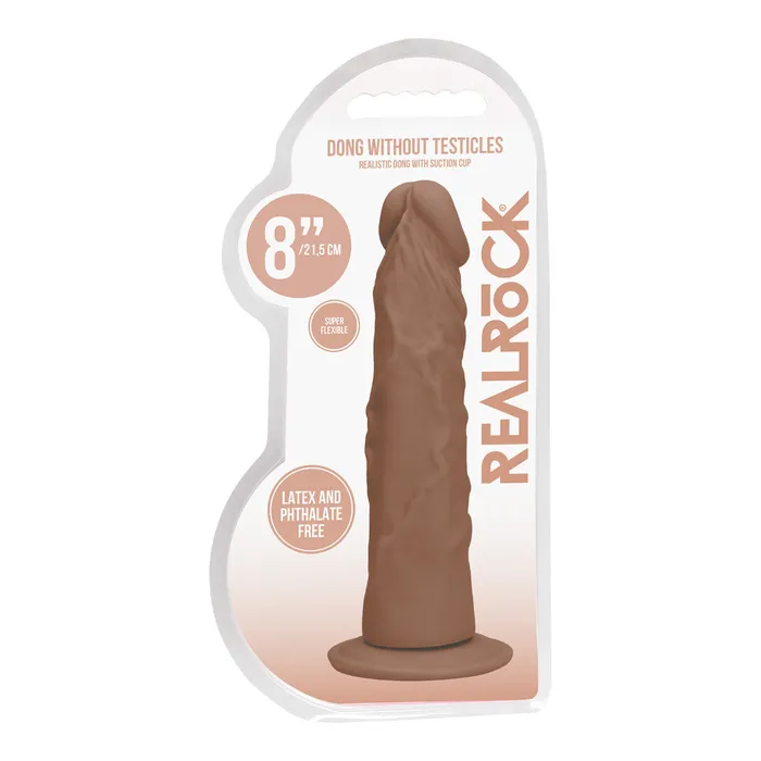 Shots Toys Dildos Shots Real Rock Skin Dong 8 Inch Tan