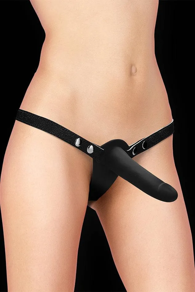 Shots Toys Female Sex Toys Ouch by Shots Double Adjustable Silicone StrapOn Black Shots Toys Female Sex Toys Ouch by Shots Double Adjustable Silicone StrapOn Black