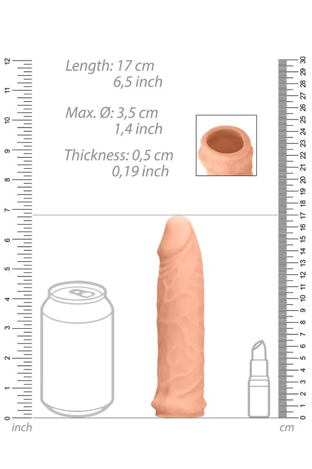 Shots Toys RealRock Skin Penis Extender 65 Inches Shots Toys Dildos