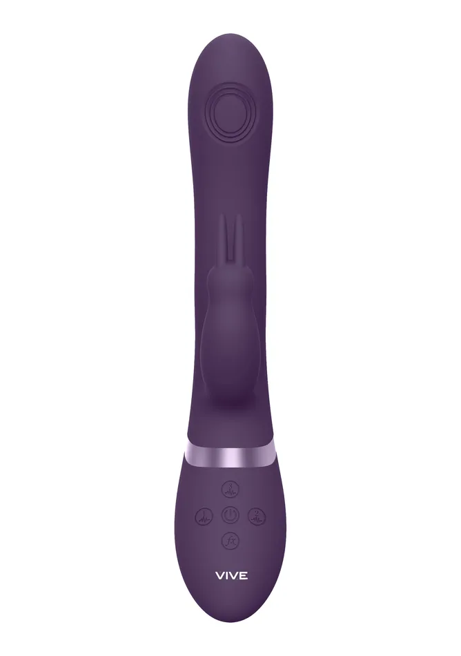 Shots Toys Shots Toys VIVE Rini Pulse Wave Double Penetration Rabbit Vibrator Purple Vibrators