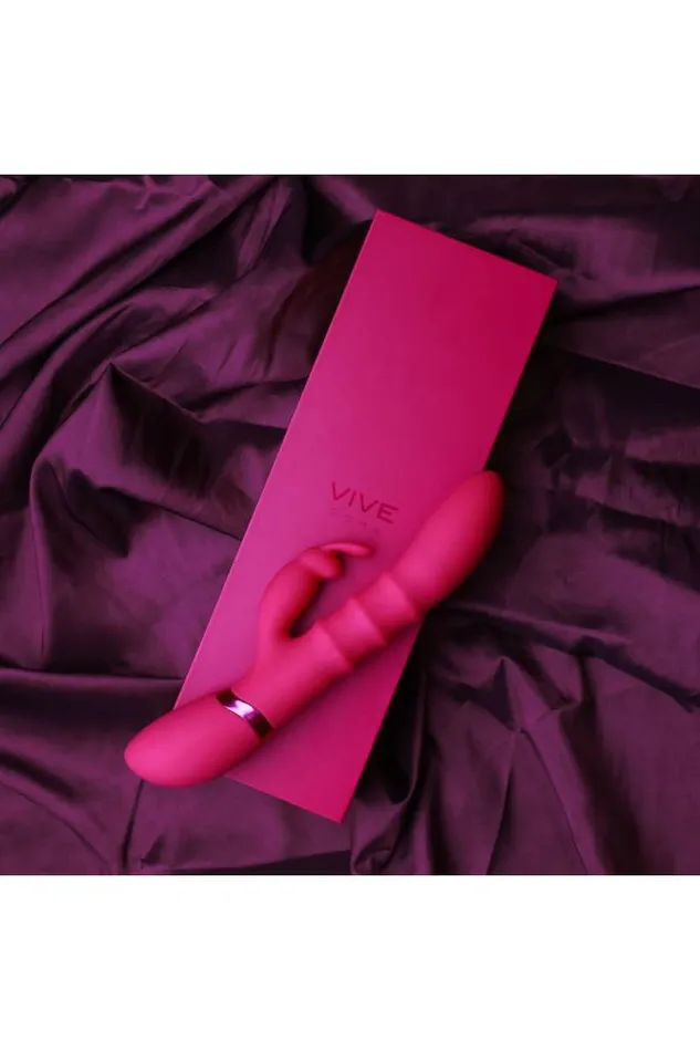 Shots Toys Vibrators Shots Toys VIVE Sora Rabbit Vibrator with Stimulating Rings Assorted Colors