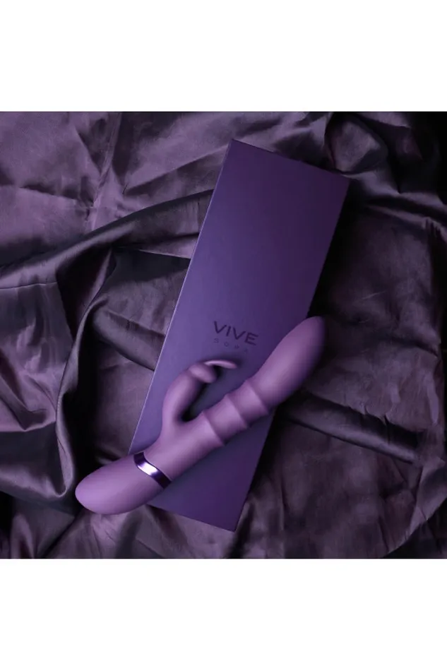 Shots Toys Vibrators Shots Toys VIVE Sora Rabbit Vibrator with Stimulating Rings Assorted Colors