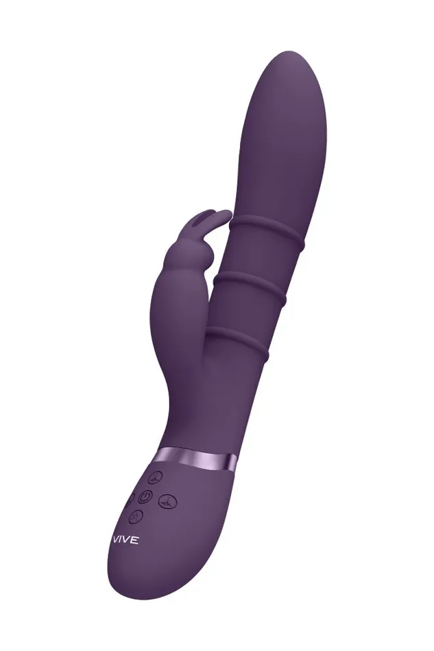 Shots Toys Vibrators Shots Toys VIVE Sora Rabbit Vibrator with Stimulating Rings Assorted Colors