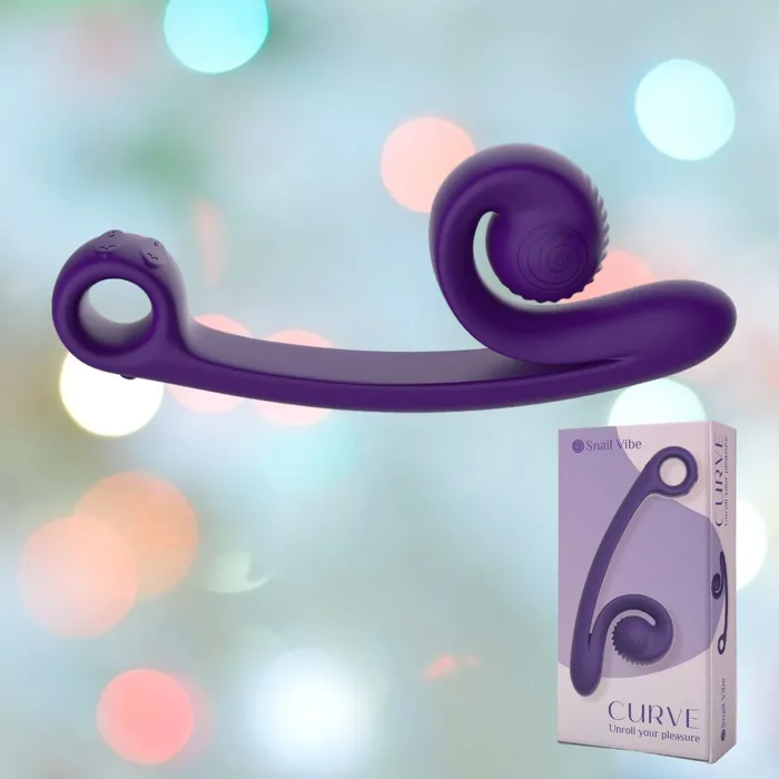Snail Vibe Vibrators Snail Vibe Curve DualMotor Thrusting Vibrator Purple