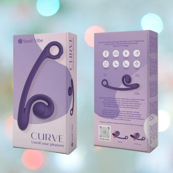 Snail Vibe Vibrators Snail Vibe Curve DualMotor Thrusting Vibrator Purple
