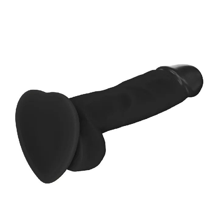 STRAP ON ME Female Sex Toys Strap On Me Soft Realistic Dildo Medium Black