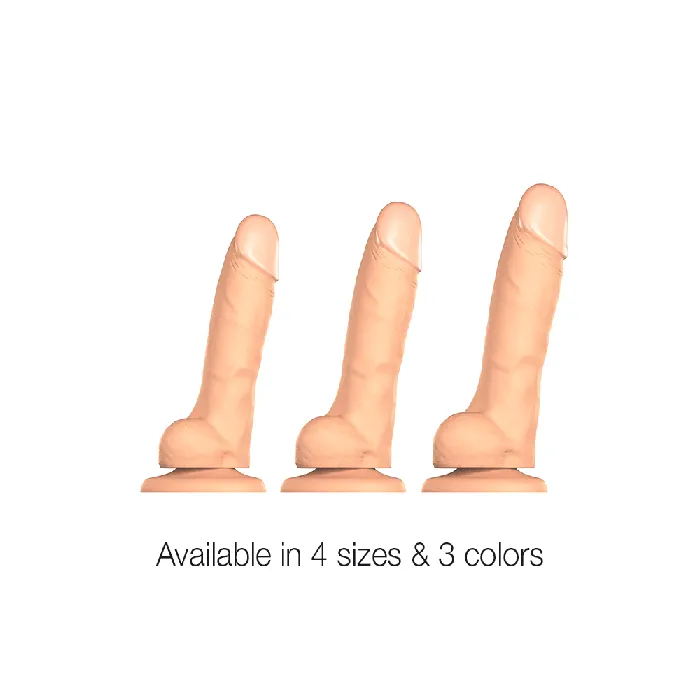 STRAP ON ME Female Sex Toys Strap On Me Soft Realistic Dildo Medium Black