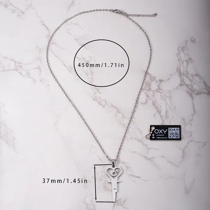 The Key to Submission Chastity Key Necklace Oxyshop Male Sex Toys