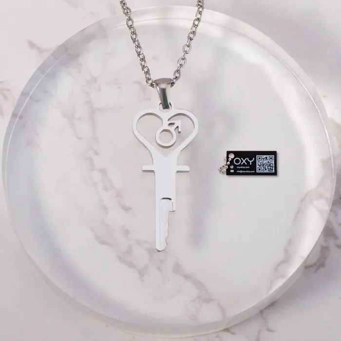 The Key to Submission Chastity Key Necklace Oxyshop Male Sex Toys