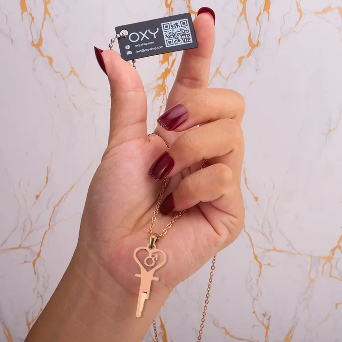 The Key to Submission Chastity Key Necklace Oxyshop Male Sex Toys