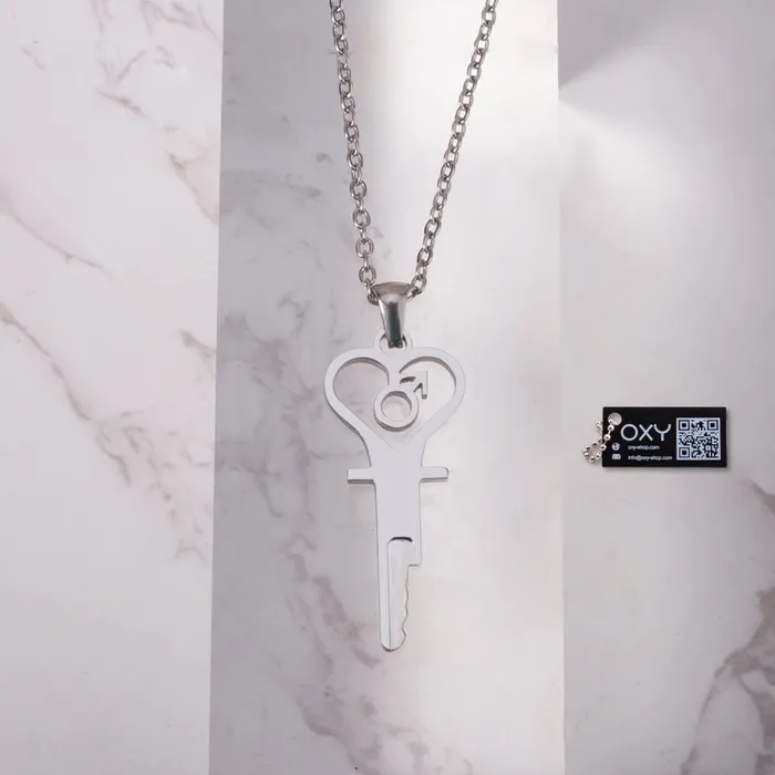 The Key to Submission Chastity Key Necklace Oxyshop Male Sex Toys