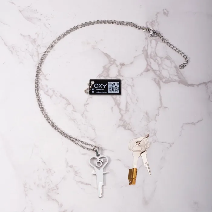 The Key to Submission Chastity Key Necklace Oxyshop Male Sex Toys