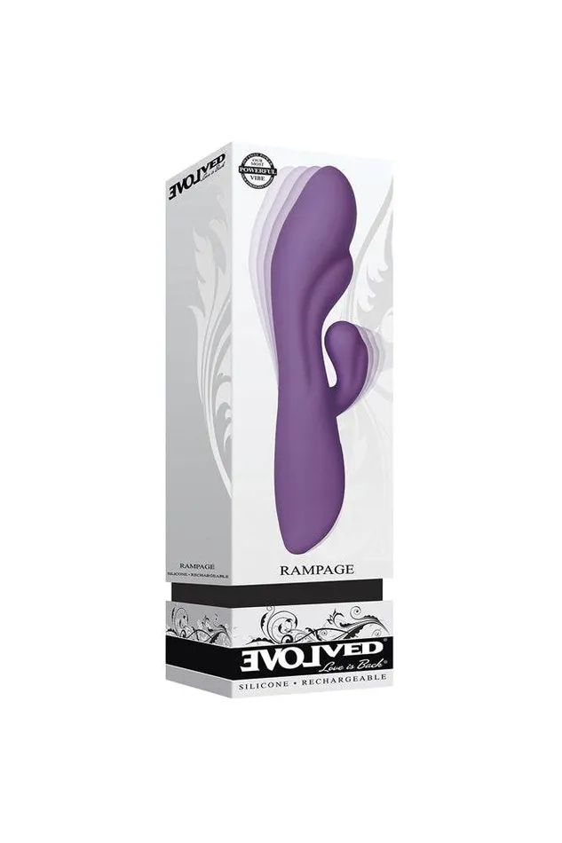 Vibrators Evolved Rampage Dual Vibrator Purple Evolved