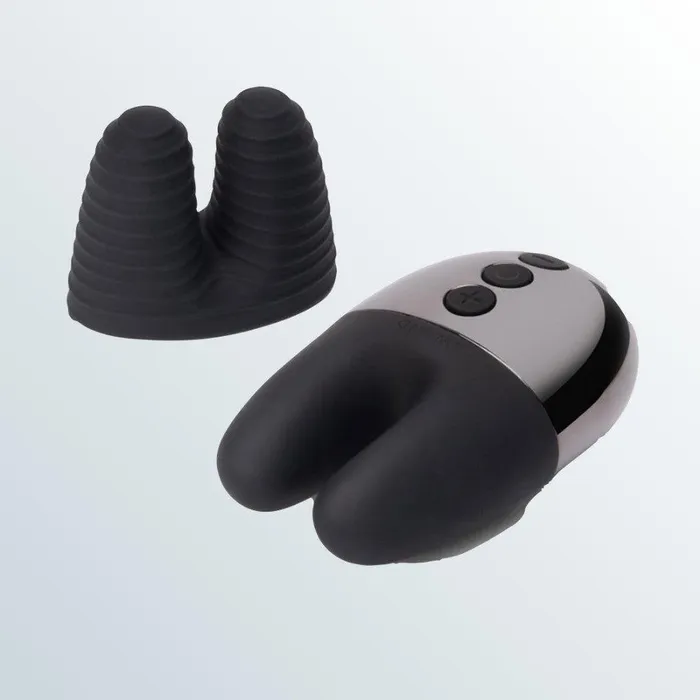 Vibrators Le Wand Le Wand Chrome Double Motor Vibrator Black