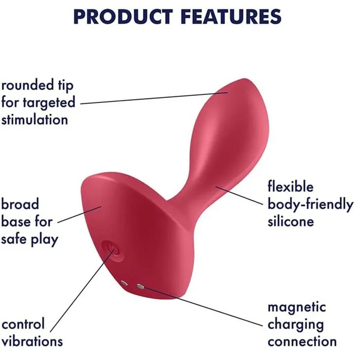 Vibrators Satisfyer Backdoor Lover Anal Vibrator Red Satisfyer